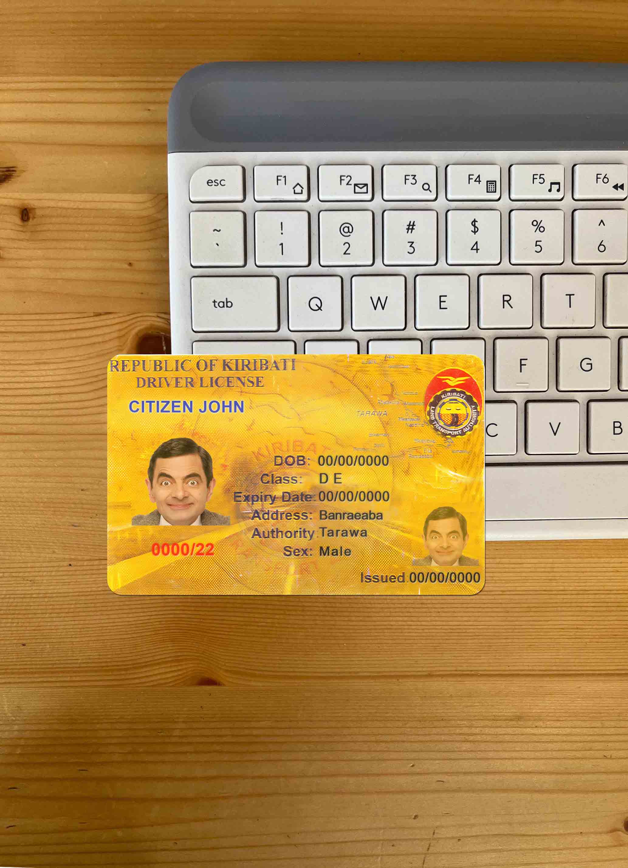 Download Kiribati DL  photolook FRONT Photoshop template